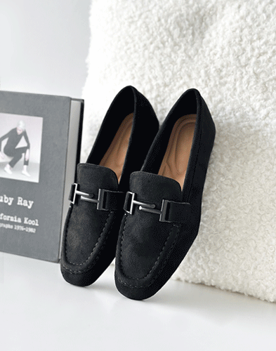 高級ジンスエードローファー1cm（913X1）