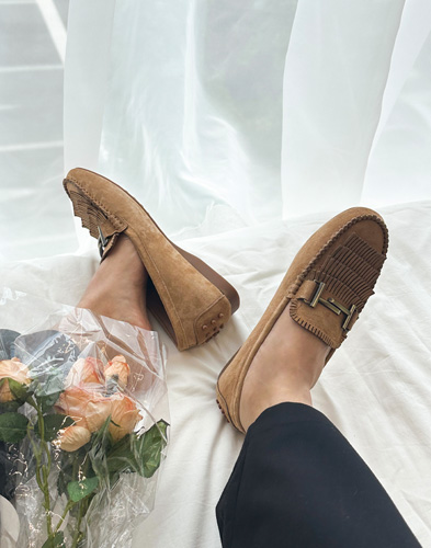 【ドンピーレザー】ローシェローファー3cm（822C1）