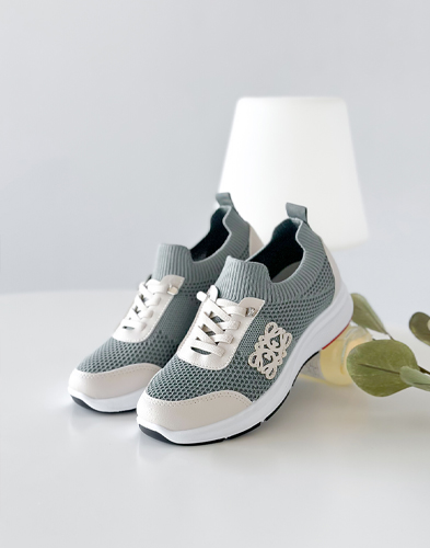 オーロラニットスニーカー4cm(214C8)