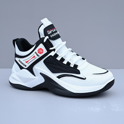 新作春/夏用滑り止めメンズバスケットシューズ、通気性メッシュスポーツスニーカーオールシーズン対応